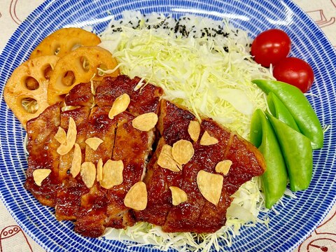 簡単！ガーリック★トンテキ丼